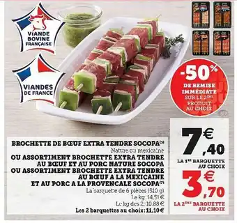 U Express Broquette Au Choix offre