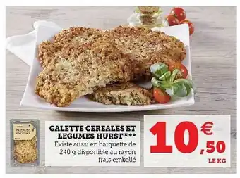 U Express Galette Cereales Et Legumes Hurst offre