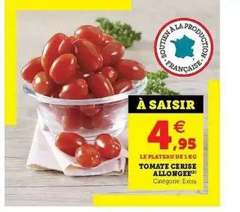 U Express Tomate Cerise Allongee offre
