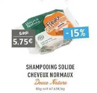 Naturalia Shampooing Solide Cheveux Normaux Douce Nature offre