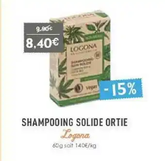 Naturalia Shampooing Solide Ortie Logona offre