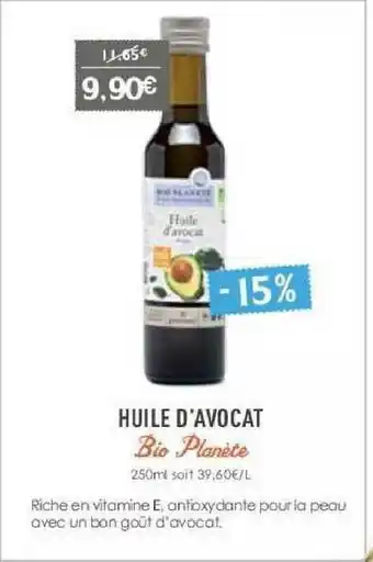 Naturalia Huile D'avocat Bio Planète offre