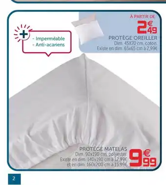 Gifi Protège Oreiller, Protège Matelas offre