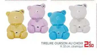 Gifi Tirelire Ourson Au Choix offre