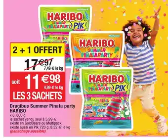 Migros Dragibus Summer Pinata Party Haribo offre