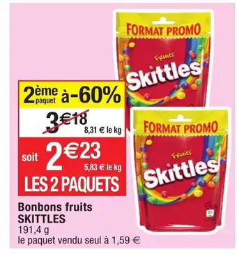 Migros Bonbons Fruits Skittles offre