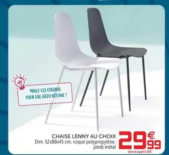 Gifi Chaise Lenny Au Choix offre