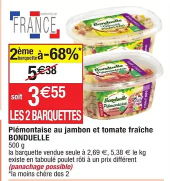 Migros Piémontaise Au Jambon Et Tomate Fraîche Bonduelle offre