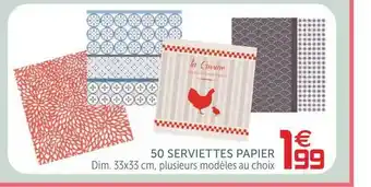 Gifi 50 Serviettes Papier offre