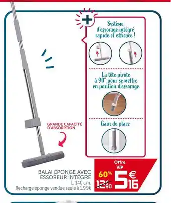 Gifi Balai éponge Avec Essoreur Intégré offre