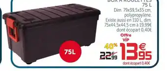 Gifi Box à Roulettes 75 L offre