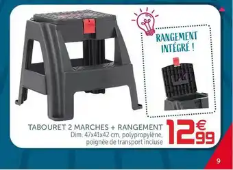 Gifi Tabouret 2 Marches + Rangement offre