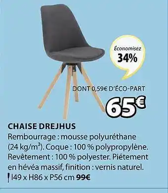 JYSK Chaise Drejhus offre