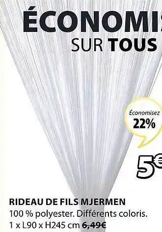 Rideau De Fils Mjermen