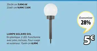 JYSK Lampe Solaire Sol offre
