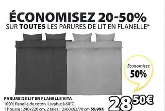JYSK Parure De Lit En Flanelle Vita offre