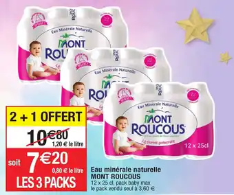 Migros Eau minérale naturelle MONT ROUCOUS offre