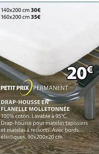 JYSK Drap-housse En Flanelle Molletonnée offre