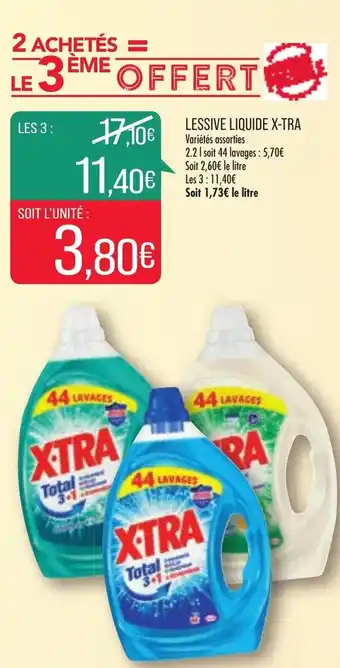 Match Lessive liquide x-tra offre