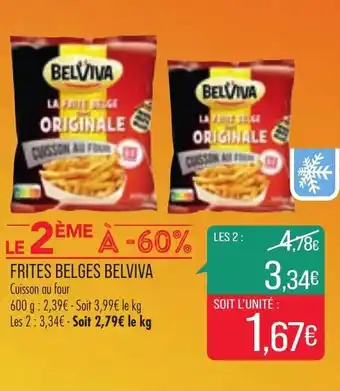Match Frites belges belviva offre