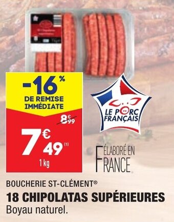 ALDI 18 Chipolatas supérieures offre