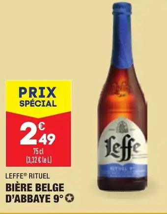 ALDI LEFFE RITUEL bière belge D'ABBAYE 9 offre