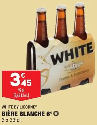ALDI WHITE BY LICORNE bière blanche 6 offre