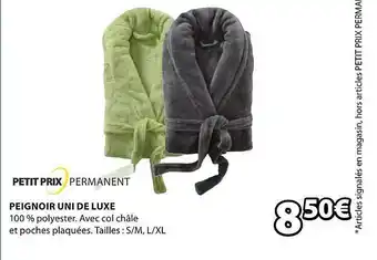 JYSK Peignoir Uni De Luxe offre
