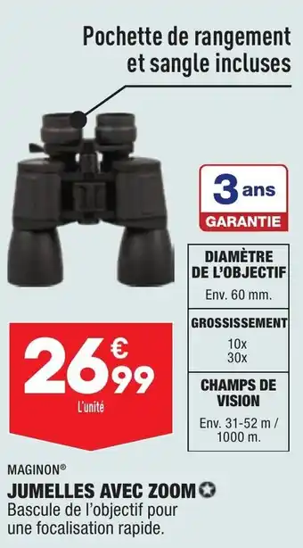 ALDI MAGINON jumelles avec zoom offre