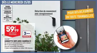 ALDI CEEZAM sonnette wifi avec caméra offre