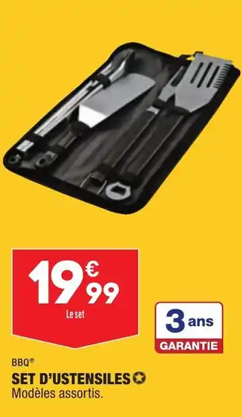 ALDI BBQ set d'ustensiles offre