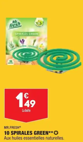 ALDI MR.FRESH 10 spirales green offre