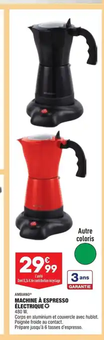 ALDI Ambiano Machine à Espresso Électrique offre