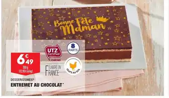 ALDI Desserissimes Entremet Au Chocolat offre