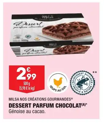 ALDI Milsa Nos Création Gourmandes Dessert Parfum Chocolat offre