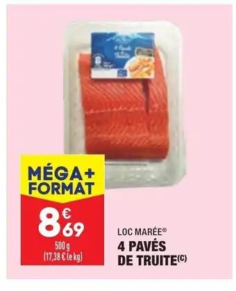 ALDI Loc Marée 4 Pavés de truite offre