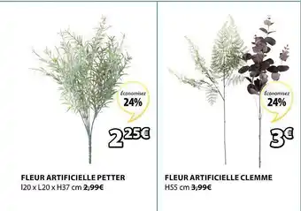 JYSK Fleur Artificielle Petter, Fleur Artificielle Clemme offre