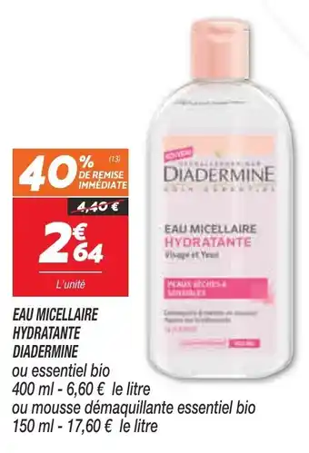 Netto Eau Micellaire Hydratante Diadermine offre