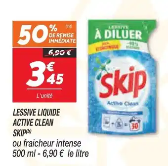Netto Lessive Liquide Active Clean Skip offre