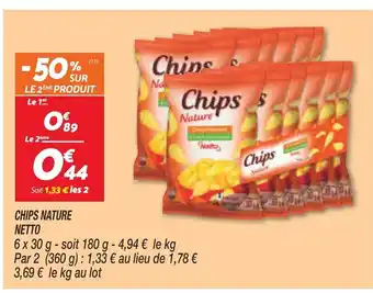 Netto Chips Nature Netto offre