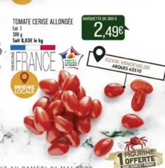 Match Tomate Cerise Allongée offre