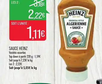 Match Sauce Heinz offre