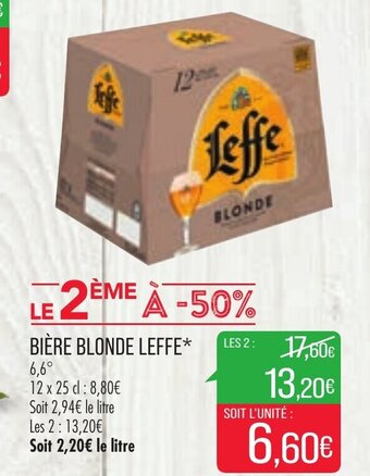 Match Bière Blonde Leffe offre