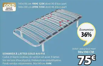JYSK Sommier à Lattes Gold A10 Fix offre