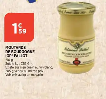 Bi1 Moutarde de Bourgogne IGP Fallot offre