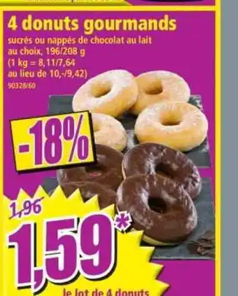 Norma 4 Donuts Gourmands offre