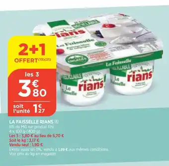 Bi1 La Faisselle Rians offre