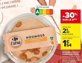 Carrefour Carrefour extra spécialité à tartiner offre