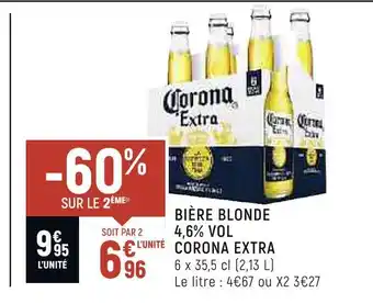 Spar Corona extra bière blonde 4,6% vol offre