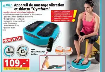 Norma Appareil De Massage Vibration Et Shiatsu offre